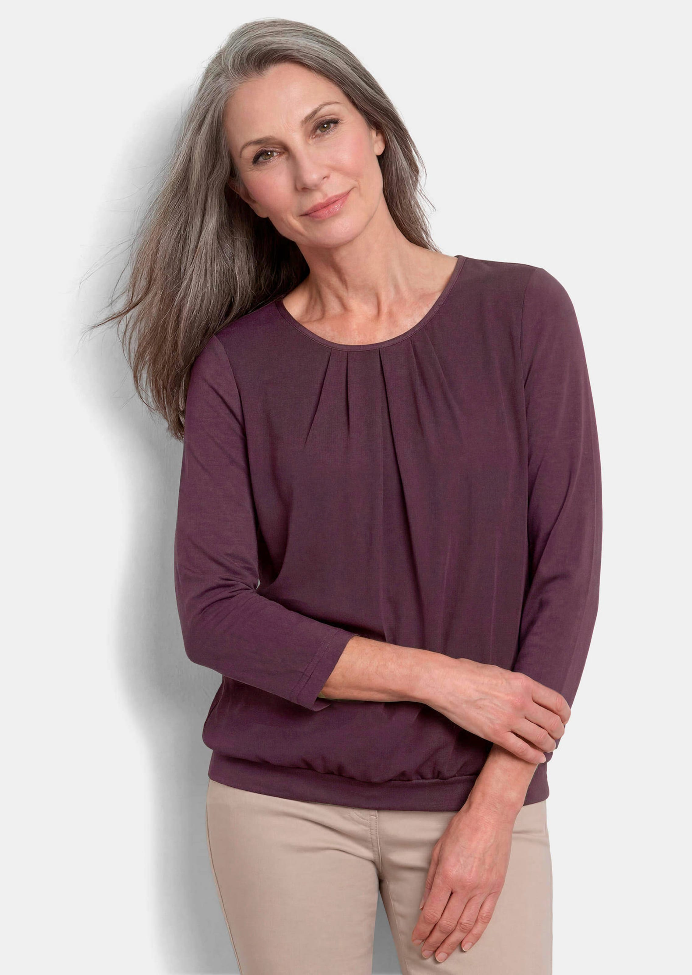 Verzorgd shirt in elegante blouselook