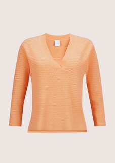 V-Pullover mit Ajour-Muster thumbnail 7