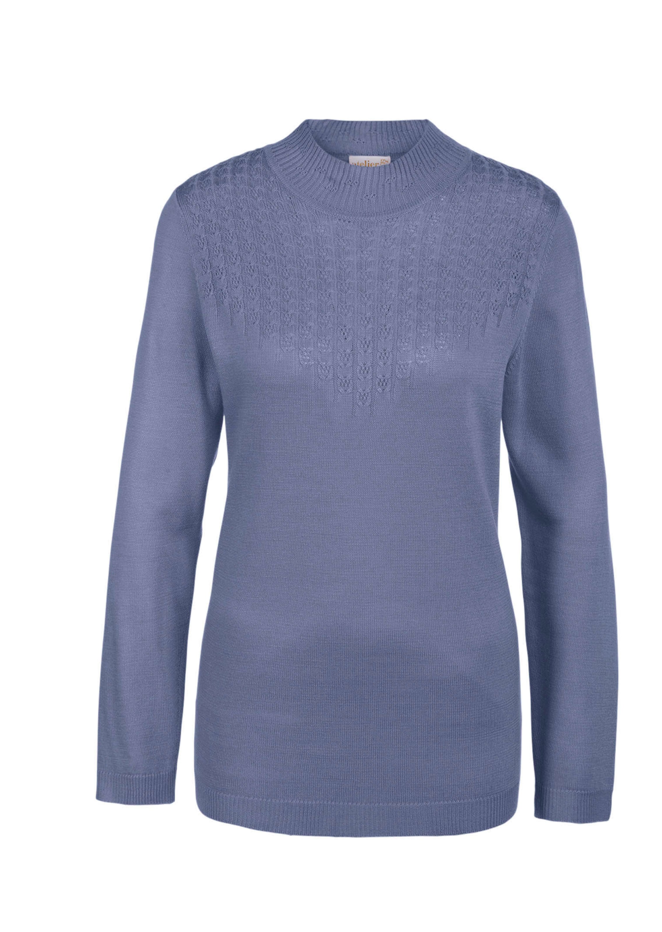 Pull à col droit