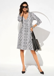 Jersey-Kleid mit Unikat-Print thumbnail 1