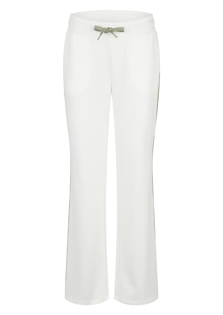 Pantalon en sweat avec passepoil contrastant sur le côté