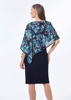 Festliches Kleid mit feinem Chiffonüberwurf thumbnail 4