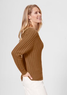 Pull en maille torsadée et encolure en V thumbnail 5