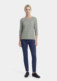 T-shirt en viscose à motif mosaïque géométrique thumbnail 2