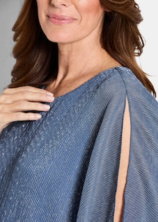Elegant shirt met plissé-drapering thumbnail 5