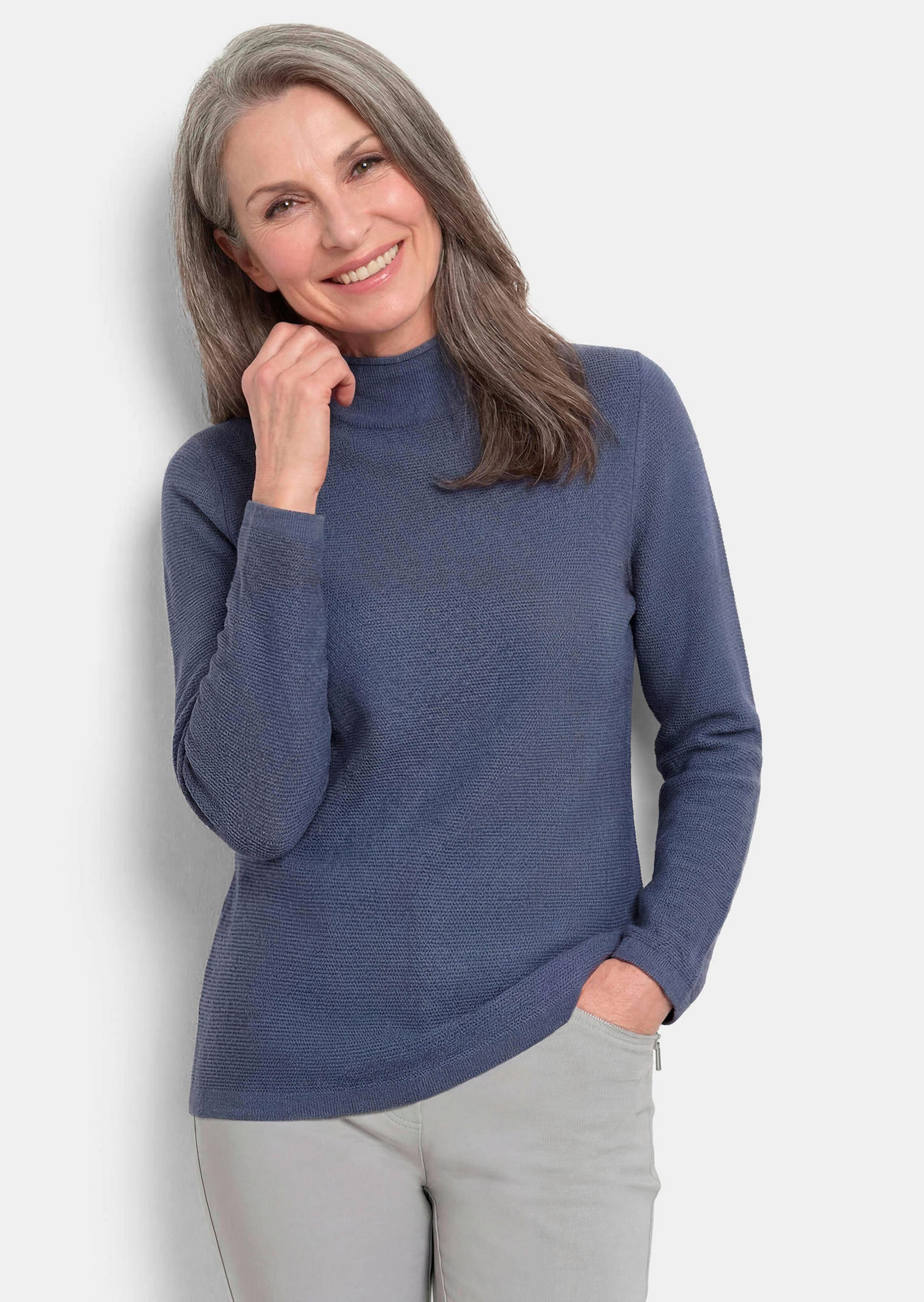 Pull en tricot fin avec col montant