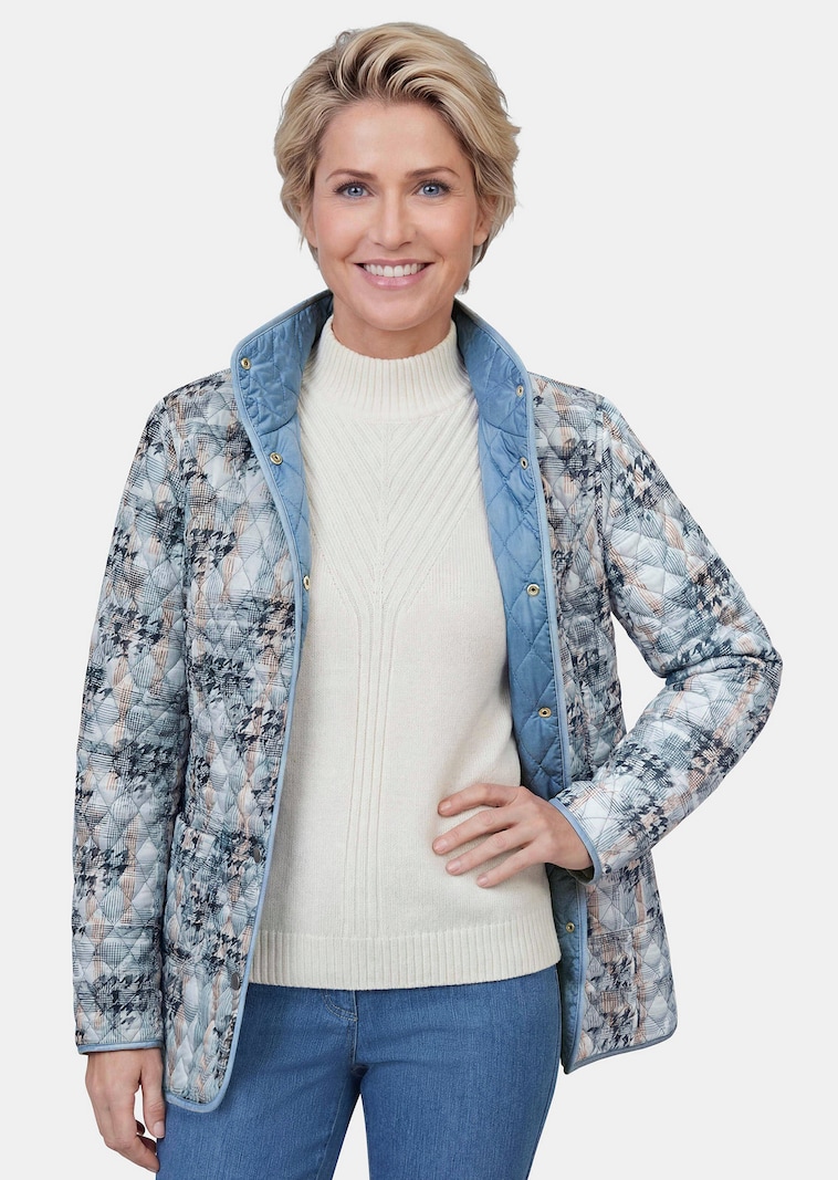 Veste légère réversible avec surpiqûres en losange
