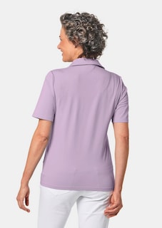 Comfortabel poloshirt met stretch thumbnail 3