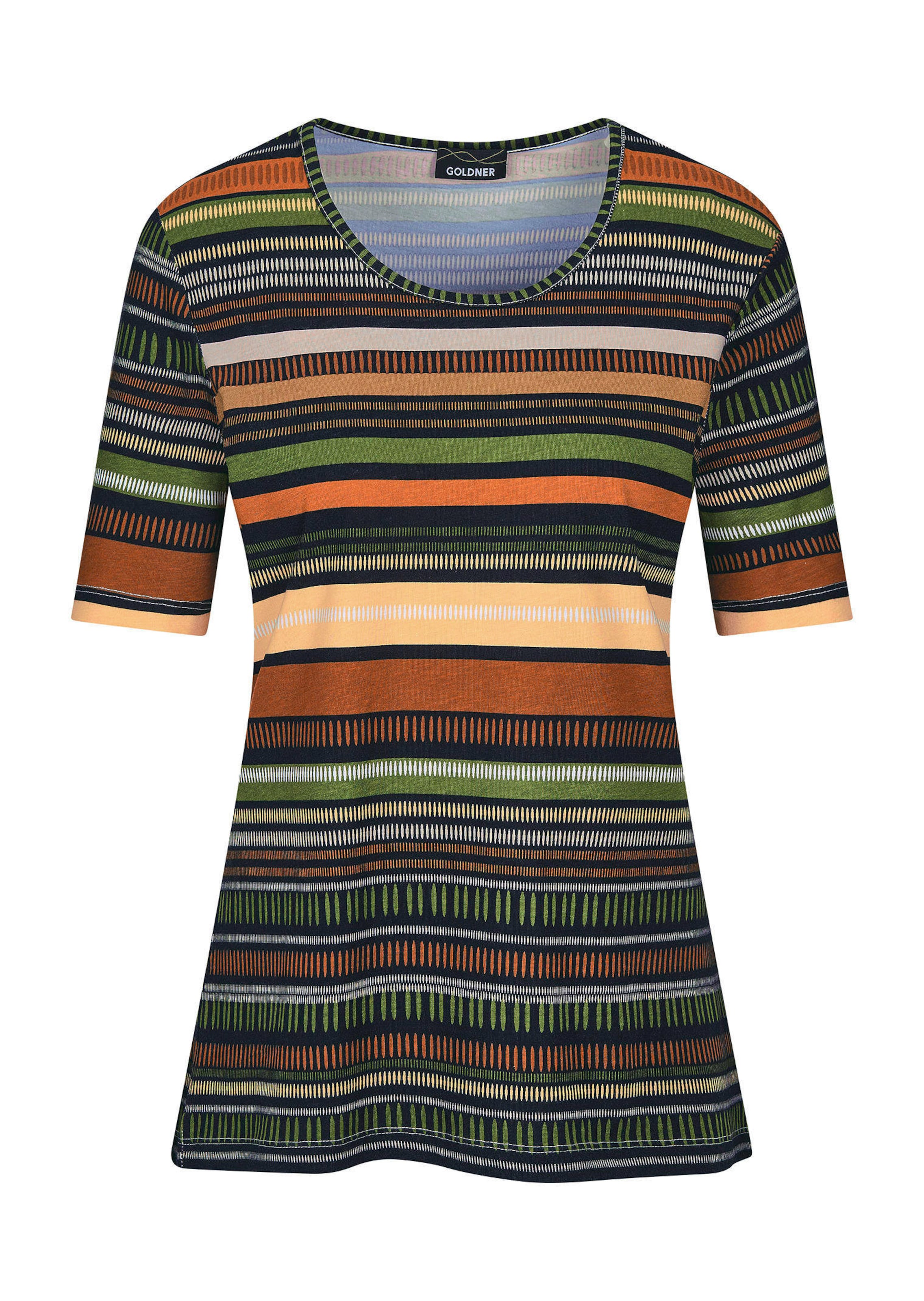 Streifen-Shirt aus Baumwolle und Modal
