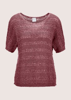 Ribbon-yarn jumper with sheen effect thumbnail 7