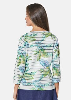 Pullover mit Blätterdruck in Merinoqualität  thumbnail 4