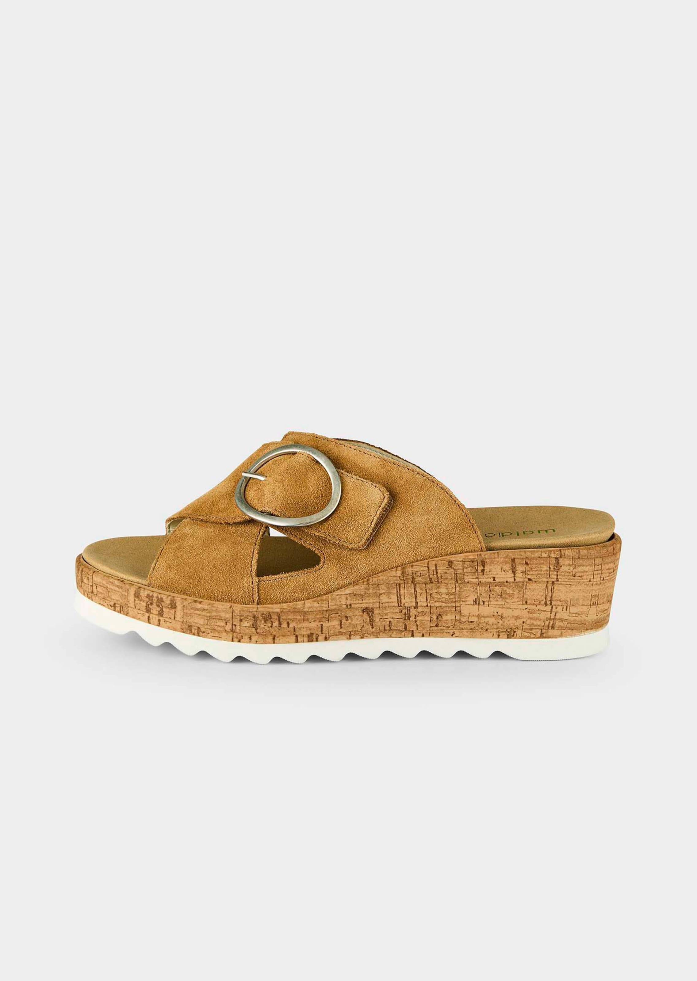 Leren sandalen met klittenbandsluiting