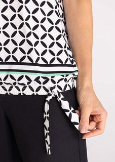 Jersey-Shirt mit Gummibund und Knotendetail thumbnail 4