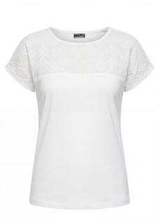 Shirt met kant van katoen en jersey thumbnail 6