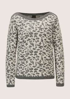 Pull en maille à motif léopard thumbnail 7