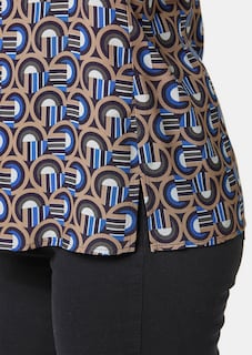 Moderne Druckbluse in legerer Form thumbnail 5