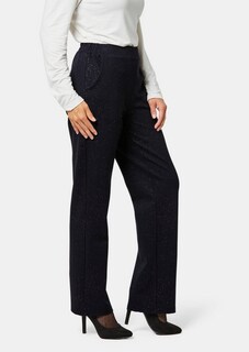 Comfortabel elastische broek met glitter thumbnail 4