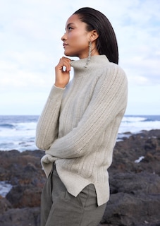 Kaschmir-Pullover in edlem Muster-Mix thumbnail 1