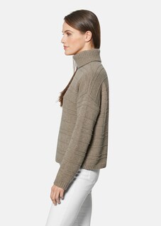 Rollkragen-Pullover mit dezenten Strickdetails thumbnail 5
