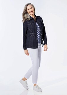 Veste en jean aux détails sport thumbnail 2