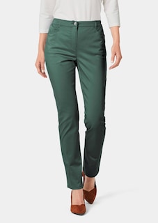 Satijnen katoenen broek LOUISA COMFORT+ thumbnail 1