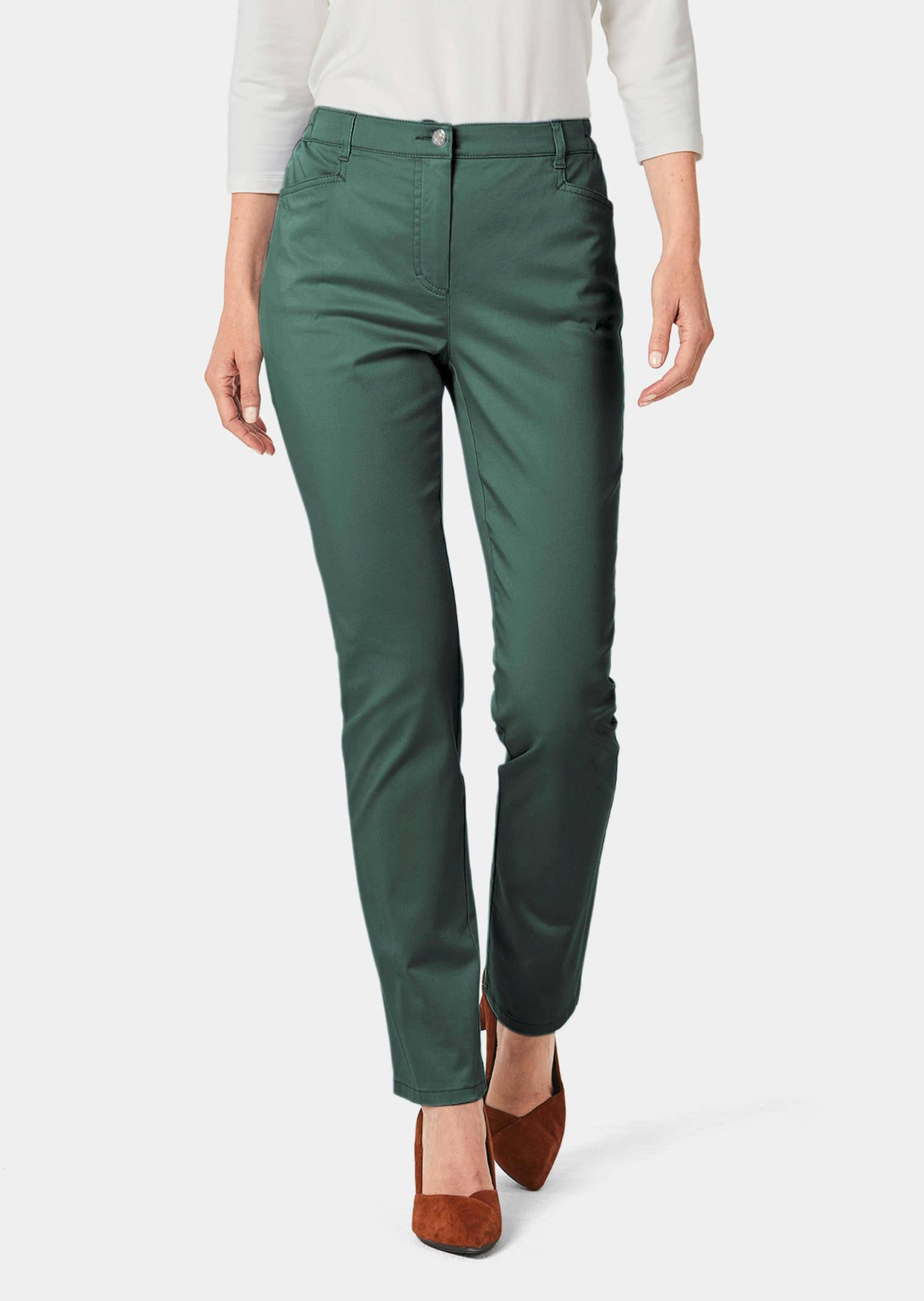 Satijnen katoenen broek LOUISA COMFORT+