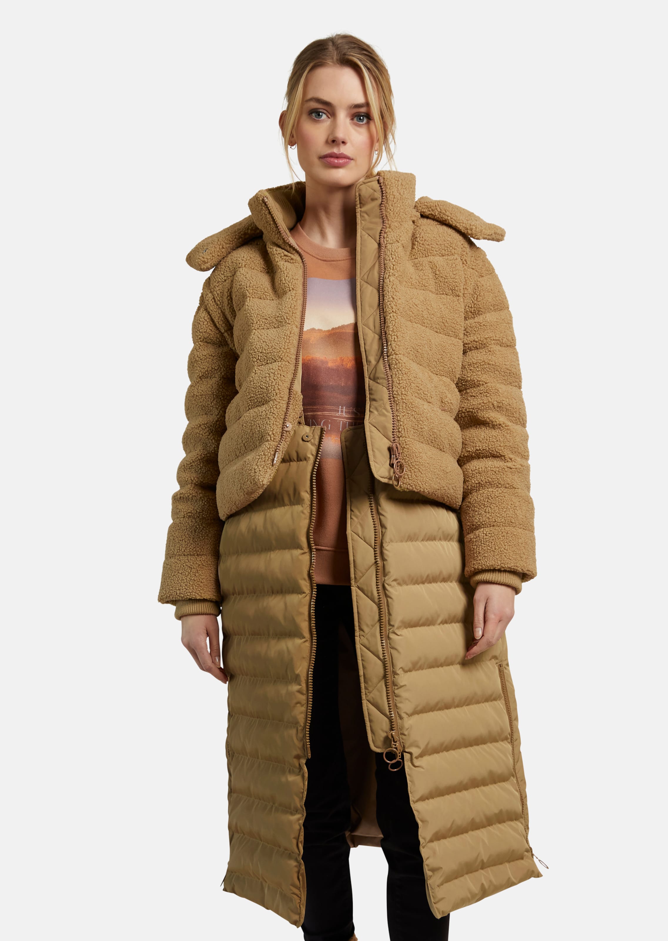 Wattierter Steppmantel – 5 Looks in 1 thumbnail 2