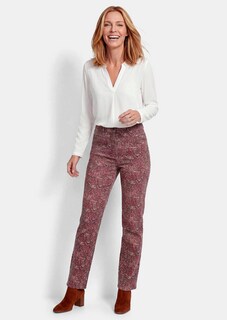 Pantalon en velours côtelé LOUISA à motif cachemire thumbnail 2
