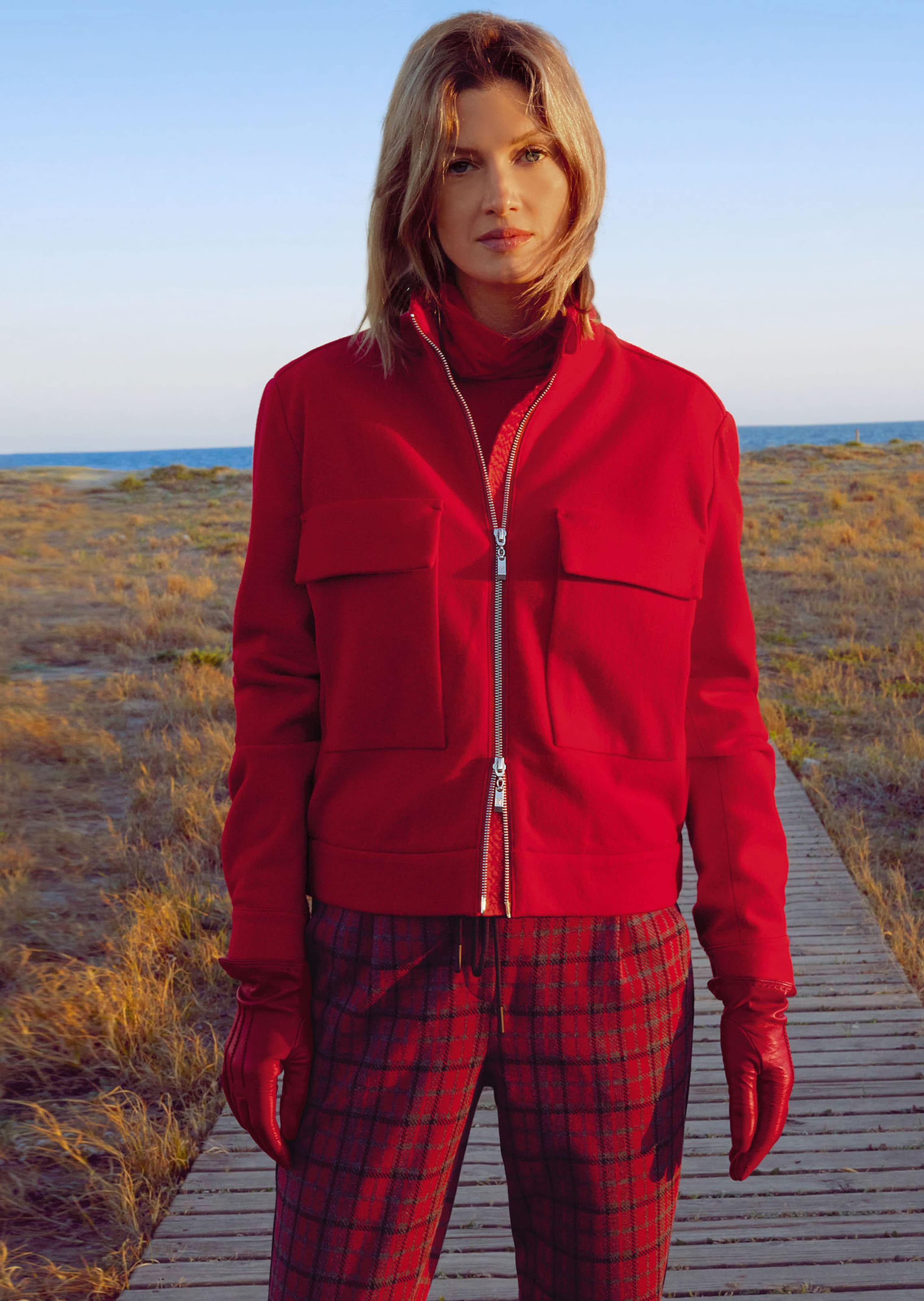 Wollblouson im Oversize-Stil