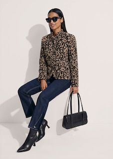 Jacquard-Blazer mit Leoparden-Muster thumbnail 5
