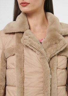 Steppjacke im Bikerstyle mit Webpelz-Akzenten thumbnail 6