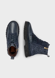 Stiefeletten mit Reissverschluss und Blumenmuster thumbnail 2