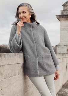 Modische Jacke mit Strickbündchen thumbnail 7
