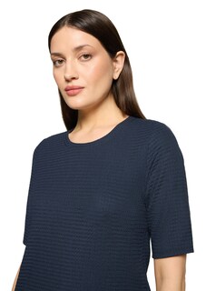 Basic shirt van gestructureerd stretchmateriaal thumbnail 4