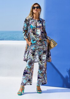 Weite Sommerhose mit Unikat-Print thumbnail 1