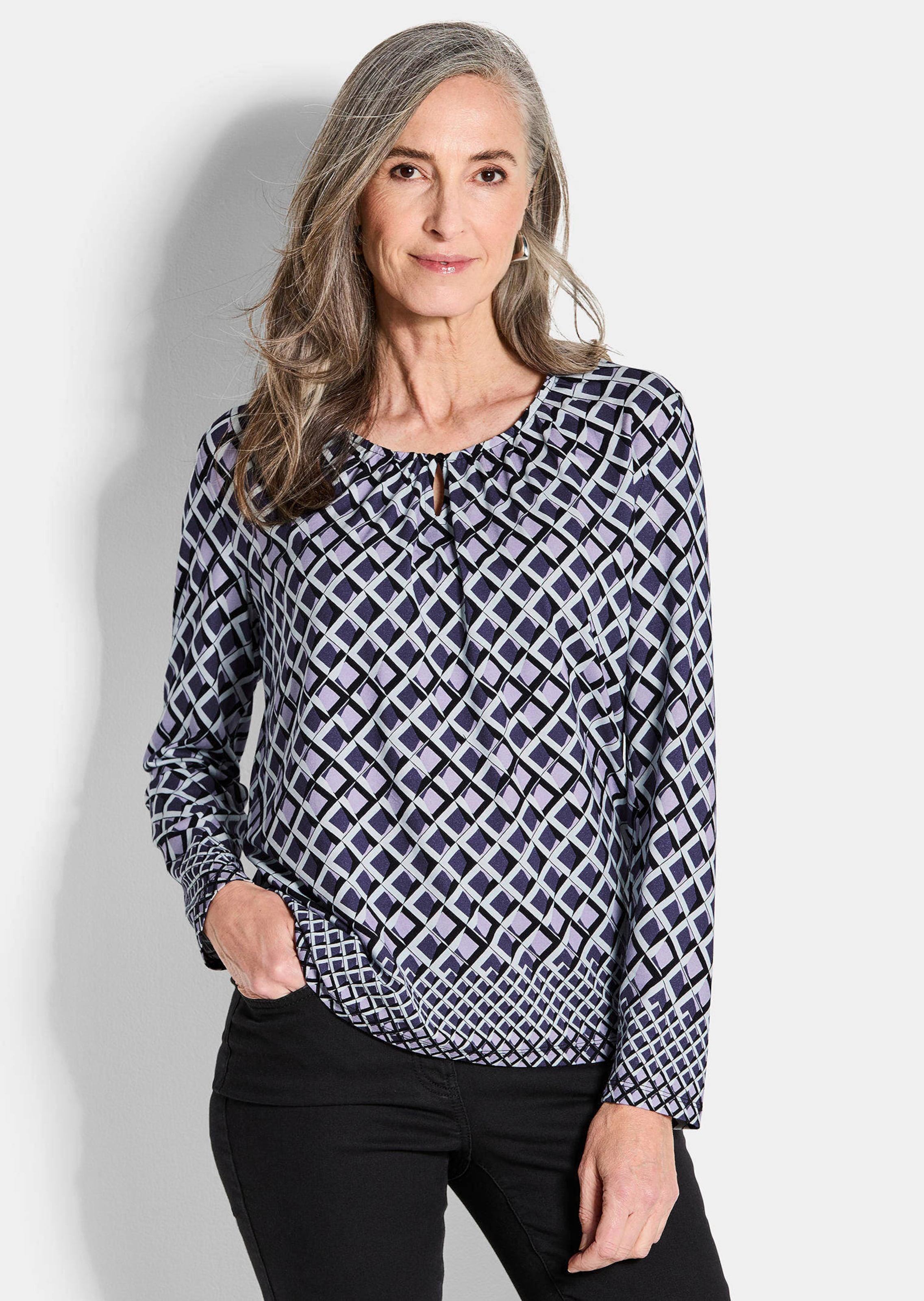 Jersey shirt met grafische print