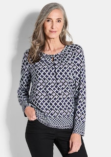 Jersey shirt met grafische print thumbnail 1