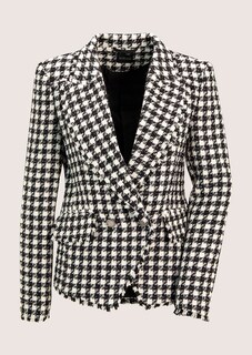 Bouclé-Blazer mit Glanz-Effekt thumbnail 7