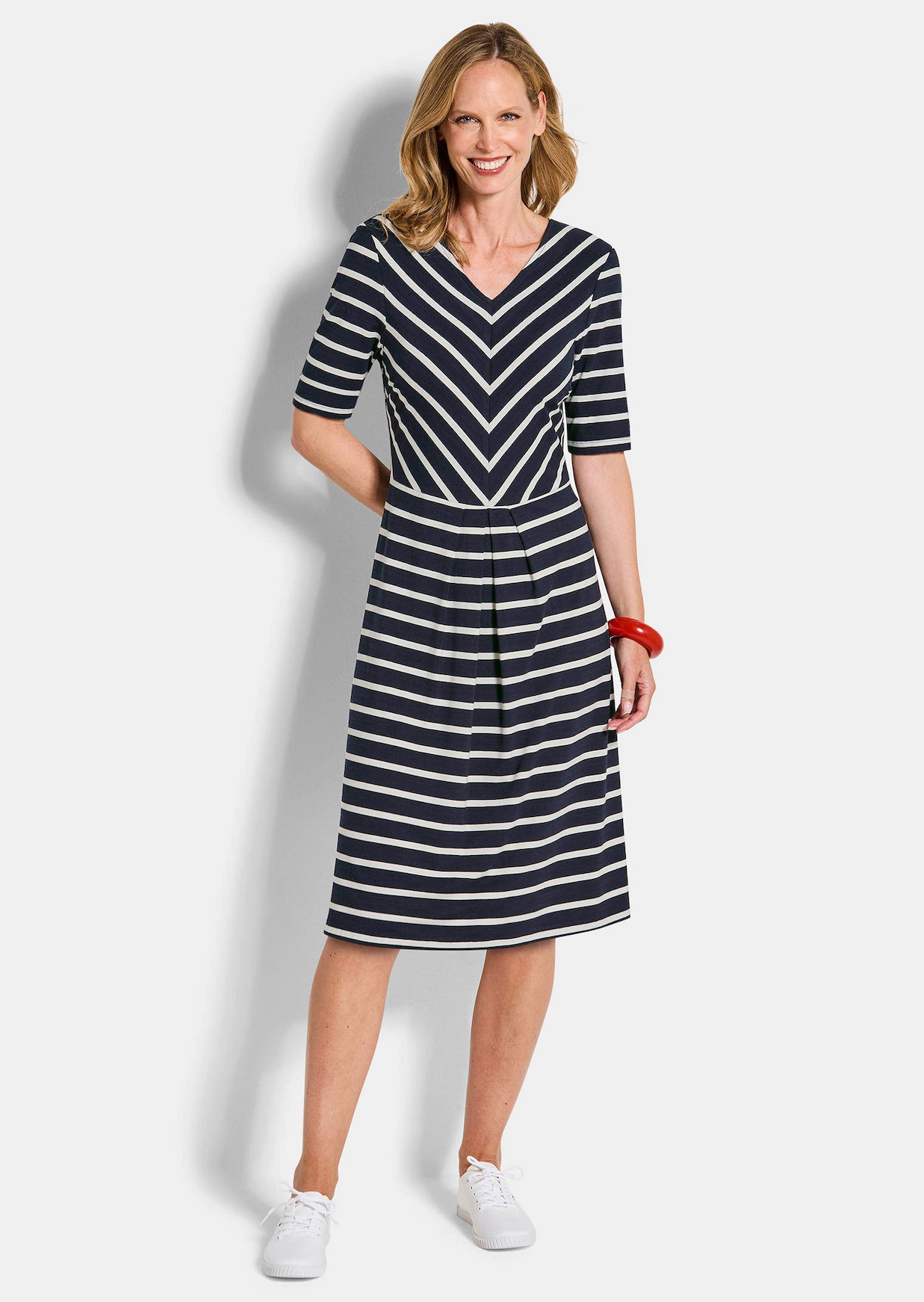 Robe en jersey, style marin