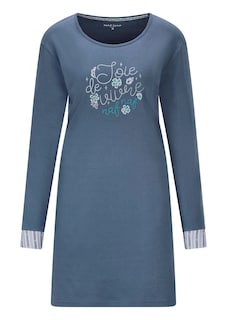Nightdress with contrasting stripes thumbnail 5