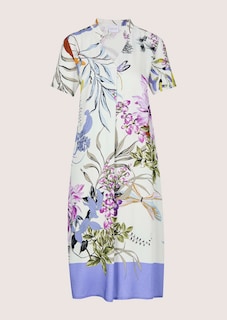 Robe à imprimé floral avec petit col montant thumbnail 7