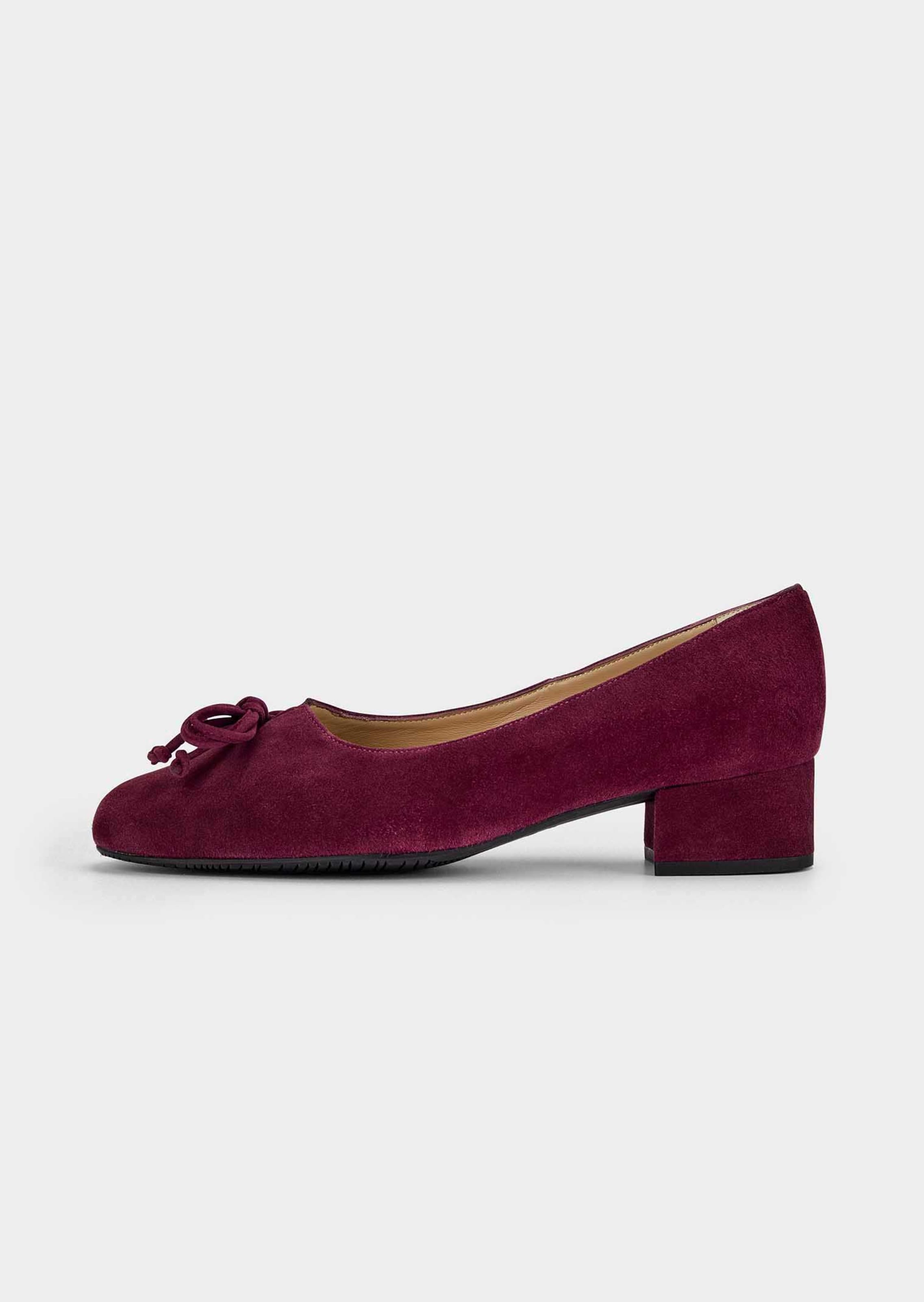 Leder-Pumps mit Schleife