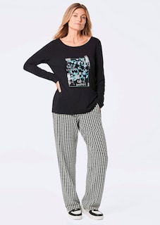 T-shirt à manches longues avec imprimé pailleté thumbnail 3