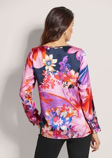 Seidenbluse mit Floral-Druck thumbnail 4
