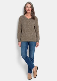 Strickpullover mit nahtlosem V-Ausschnitt thumbnail 2