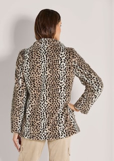 Manteau en fausse fourrure motif léopard thumbnail 4