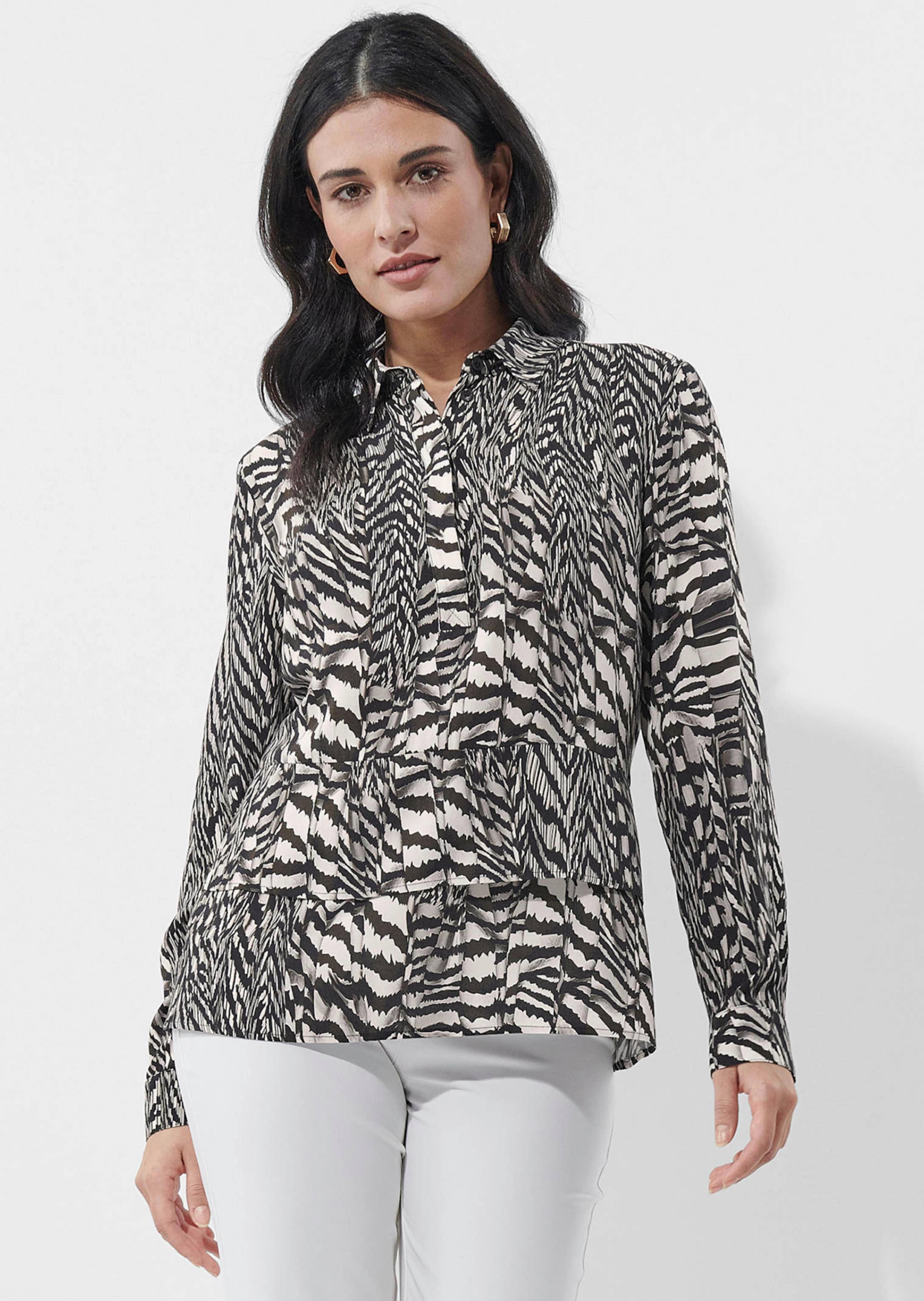 Blouse en viscose au motif animalier