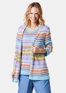 Hochwertige Jacquard-Strickjacke thumbnail 1