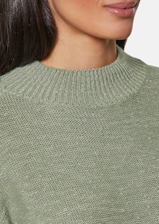 Stehkragen-Pullover mit Glanz-Effekten thumbnail 6