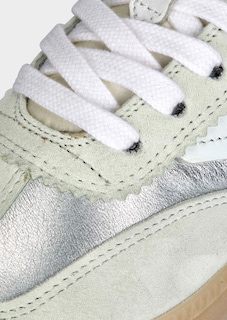 Leather trainers with a shimmer finish thumbnail 3
